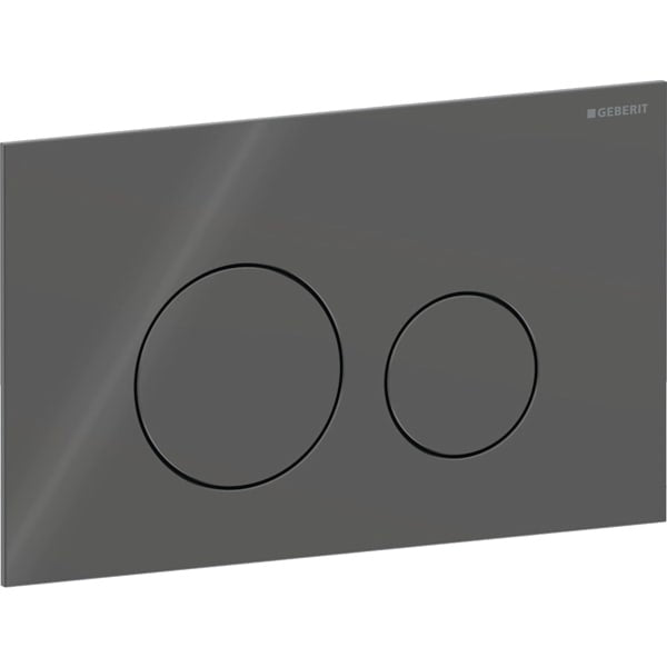 Geberit Sigma40 Round Dual Flush Plate - Gloss Lava