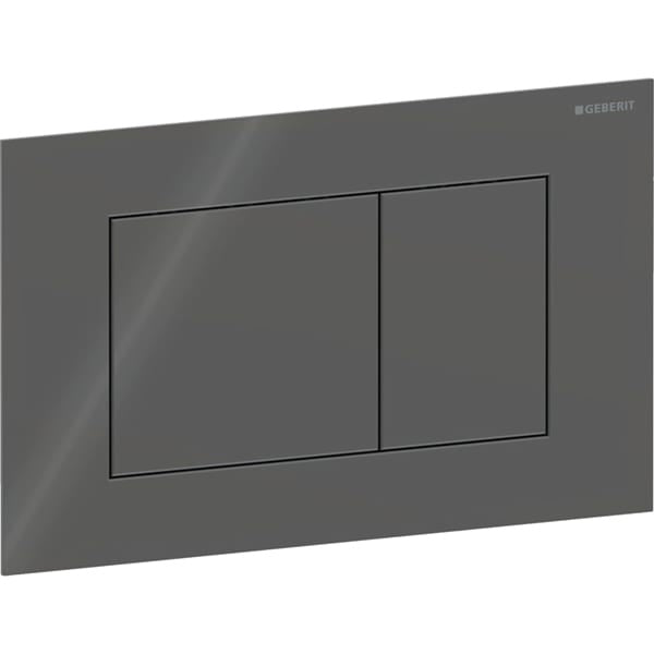 Geberit Sigma40 Square Dual Flush Plate - Gloss Lava