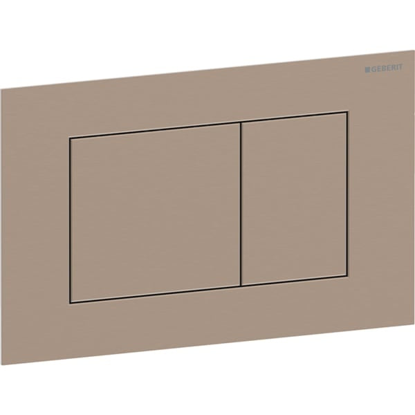 Geberit Sigma40 Square Dual Flush Plate - Red Gold