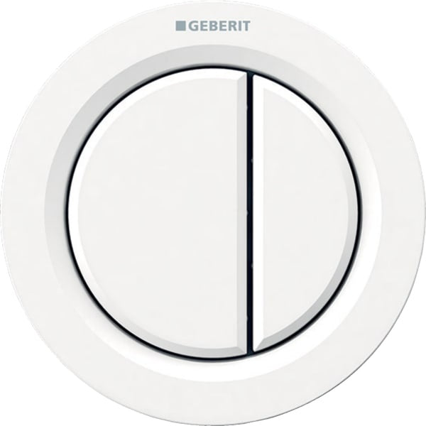 Geberit Type01 Pneumatic Dual Flush Button - Alpine White