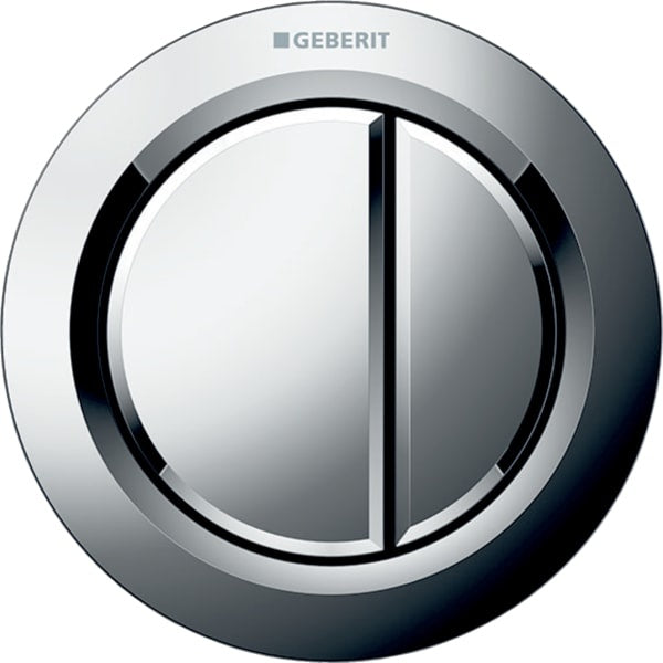Geberit Type01 Pneumatic Dual Flush Button - Gloss Chrome