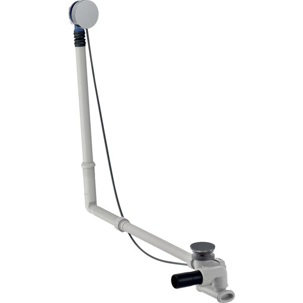 Geberit Turn Handle Bath Waste Ready to Fit Set for Large Baths - Chrome