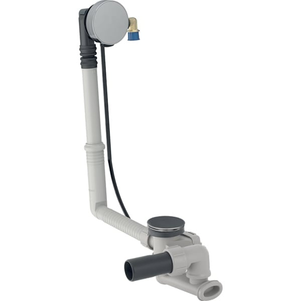 Geberit Inlet & Turn Handle Bath Waste With Ready To Fit Set And Straight Connector 260mm