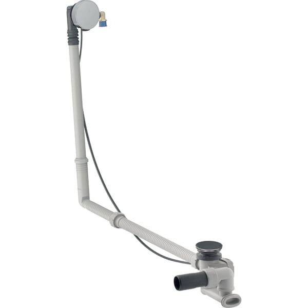 Geberit Inlet & Turn Handle Bath Waste With Ready To Fit Set And Straight Connector 760mm
