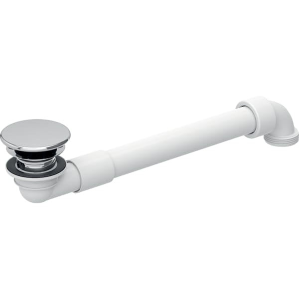 Geberit Space-Saving Waste Outlet & Valve Cover for Basins - Chrome