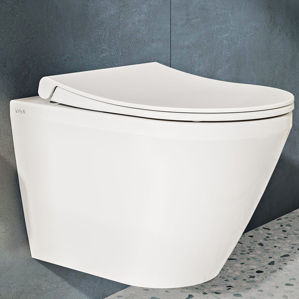 Vitra Universal Slim Sandwich Quick Release Soft Close Seat - White
