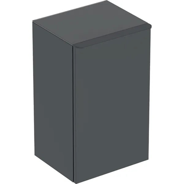 Geberit Smyle 1 Door Wall Hung Midium Storage Unit - 360mm Wide - Lava