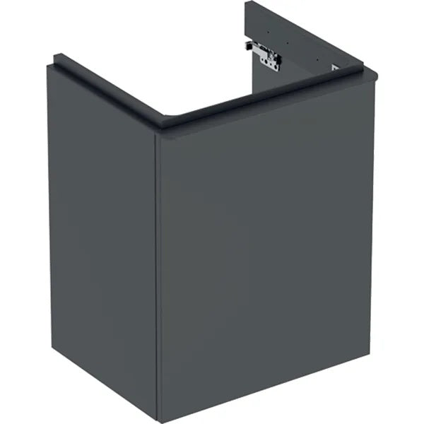 Geberit Smyle 1 Door Wall Hung Vanity Unit - 500mm Wide - Lava