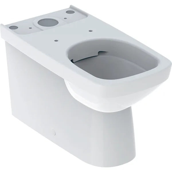 Geberit Selnova Square Semi Shrouded Rimless Back To Wall Close Coupled Pan Only - White