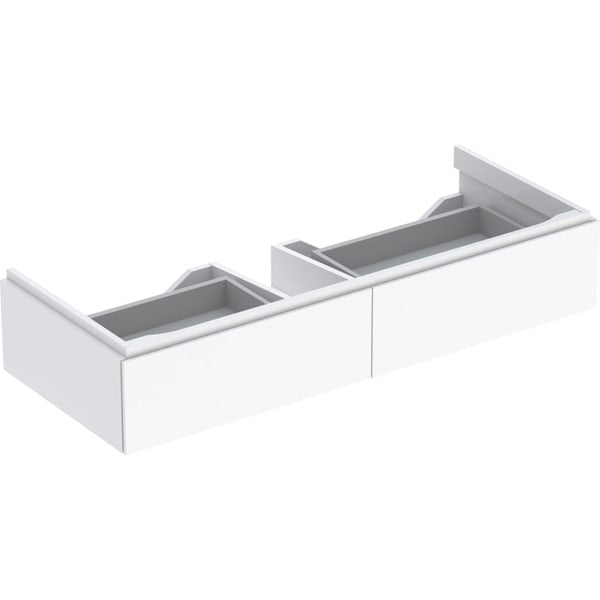 Geberit Xeno2 2 Drawer Wall Hung Vanity Unit Only - 1200mm - White