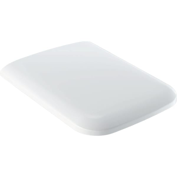 Geberit Icon Square Soft Close Seat And Cover Top Fix Hinges - White