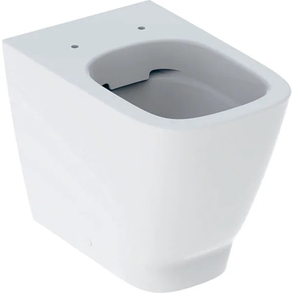 Geberit Smyle Square Shrouded Rimless Back To Wall Toilet Pan Only - White