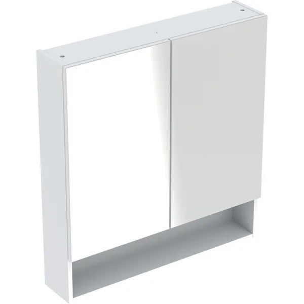 Geberit Selnova 2 Door Non Illuminated Mirror Cabinet - 588mm x 850mm - White