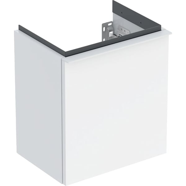 Geberit iCon 1 RH Door Wall Hung Vanity Unit - 380mm- White Gloss Body/White Matt Handle