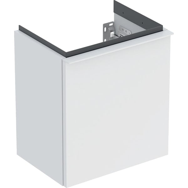Geberit iCon 1 RH Door Wall Hung Vanity Unit - 380mm- White Matt Body/White Matt Handle