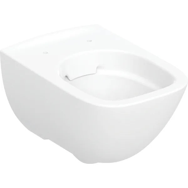 Geberit Selnova Square Premium Shrouded Rimless Wall Hung Toilet Pan Only - White