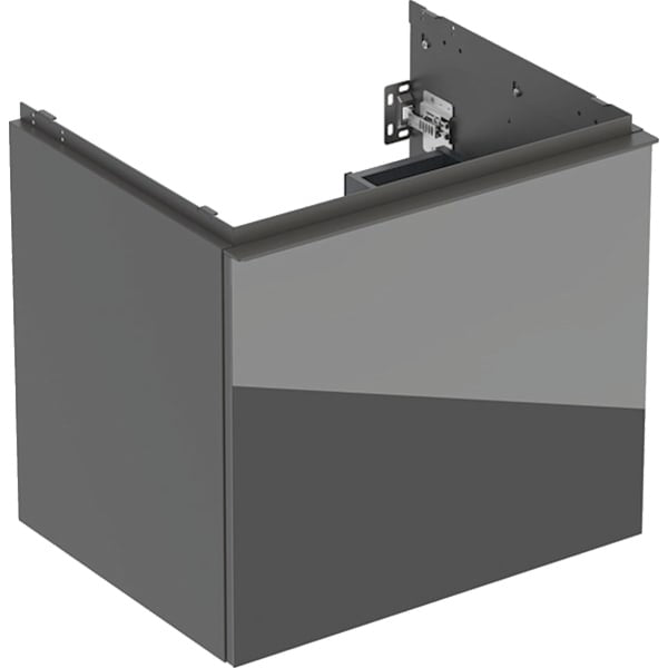 Geberit Acanto 1 Drawer Wall Hung Vanity Unit - 600mm- Matt Lava