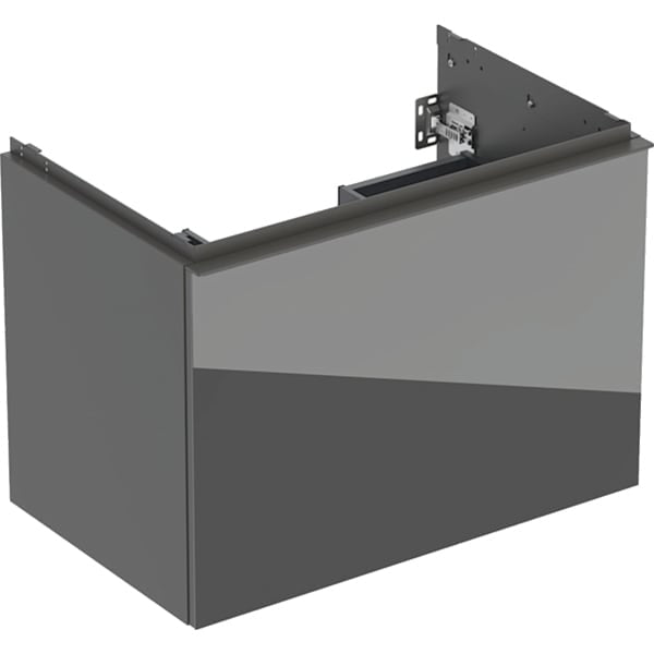 Geberit Acanto 1 Drawer Wall Hung Vanity Unit - 750mm- Matt Lava
