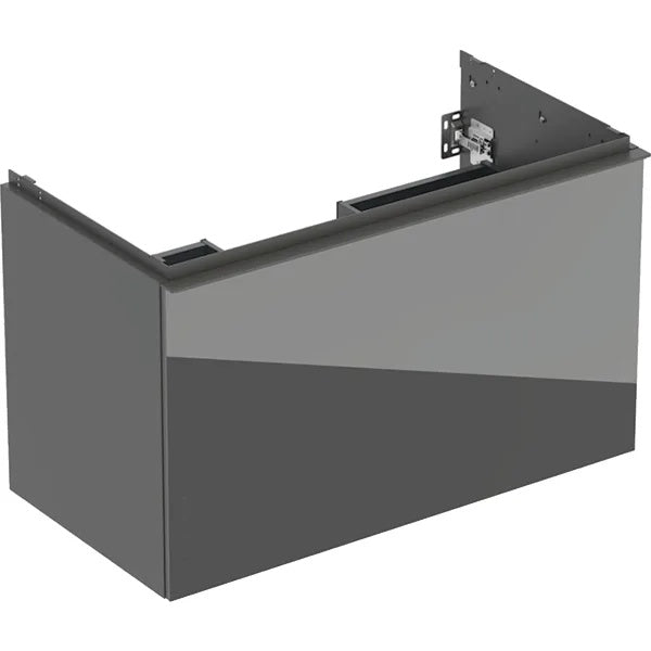 Geberit Acanto 1 Drawer Wall Hung Vanity Unit - 900mm- Matt Lava