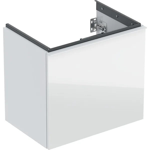 Geberit Acanto 1 Drawer & Internal Drawer Wall Hung Vanity Unit - 600mm- Gloss White