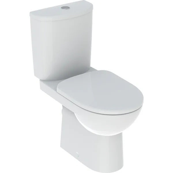 Geberit Selnova Semi Shrouded Close Coupled Back To Wall Toilet Set - White