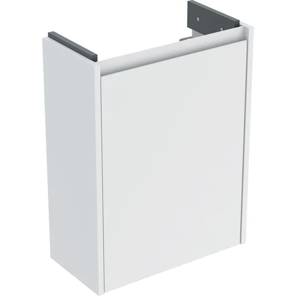 Geberit Selnova 1 Door Wall Hung Vanity Unit - 457mm Wide - Matt White Silk