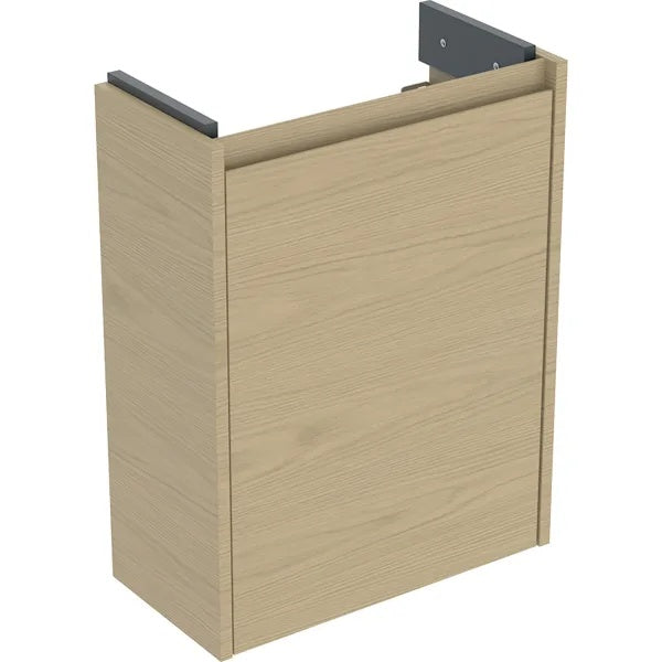 Geberit Selnova 1 Door Wall Hung Vanity Unit - 457mm Wide - Oak Melamine