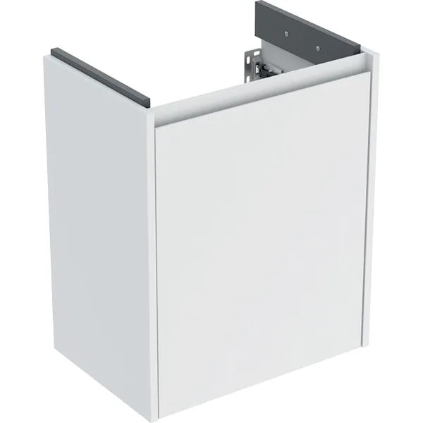 Geberit Selnova 1 Door Wall Hung Vanity Unit - 500mm Wide - Matt White Silk