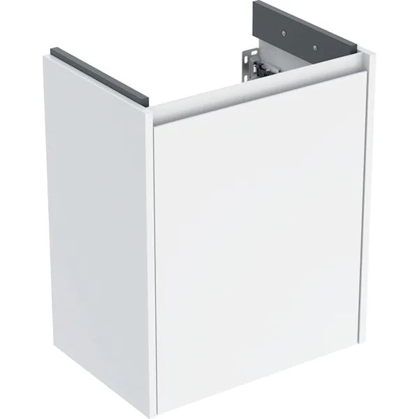 Geberit Selnova 1 Door Wall Hung Vanity Unit - 500mm Wide - Silk Gloss White