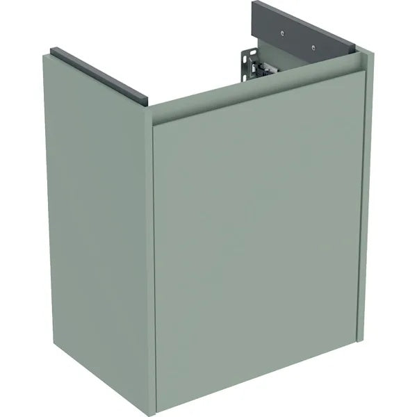 Geberit Selnova 1 Door Wall Hung Vanity Unit - 500mm Wide - Sage Green Silk Matt