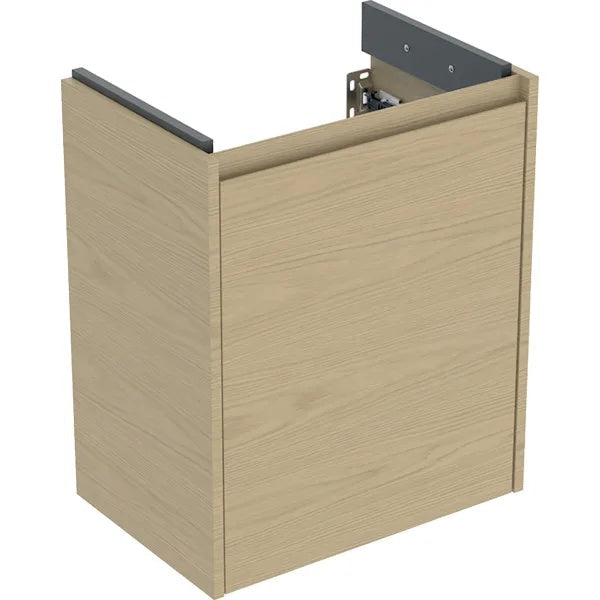 Geberit Selnova 1 Door Wall Hung Vanity Unit - 500mm Wide - Oak Melamine