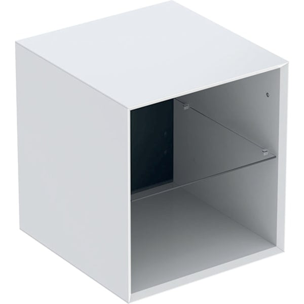 Geberit One  Open Storage Cabinet - 450mm - High Gloss White