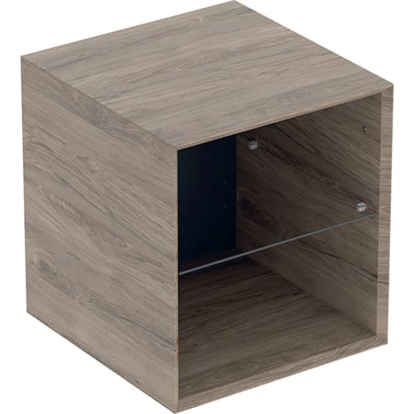 Geberit One  Open Storage Cabinet - 450mm - Wood-Texture Hickory
