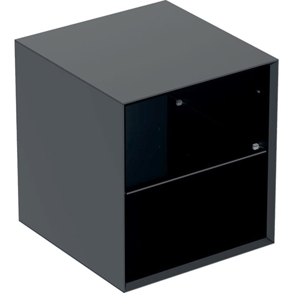 Geberit One  Open Storage Cabinet - 450mm - Matt Black