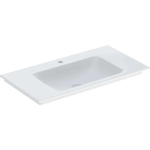 Geberit Aniara Slim-Rim Vanity Basin - 900mm Wide - 1 Tap Hole - White