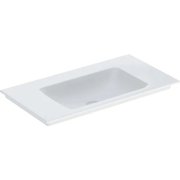Geberit Aniara Slim-Rim Vanity Basin - 900mm Wide - No Tap Hole - White