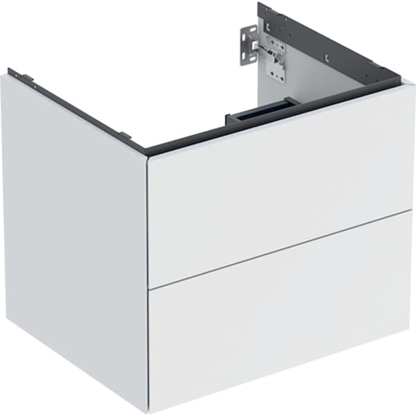 Geberit One 2 Drawer Wall Hung Vanity Unit - 600mm - Matt White