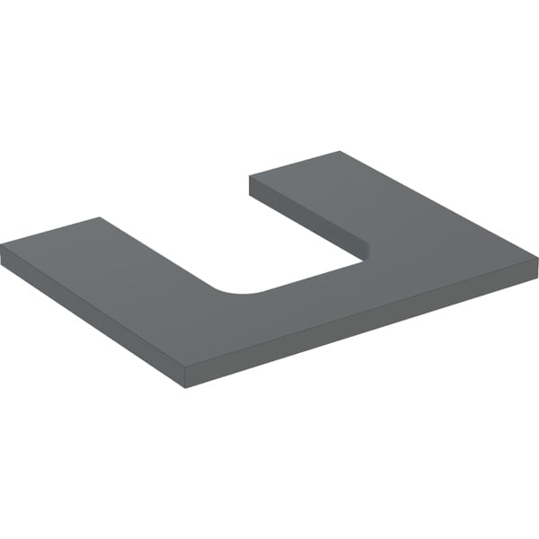 Geberit One Central Cut-out Worktop - 600mm - Matt White