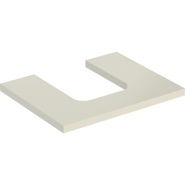 Geberit One Central Cut-out Worktop - 600mm - Matt Lava