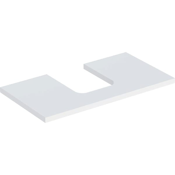 Geberit One Central Cut-out Worktop - 750mm - Matt White