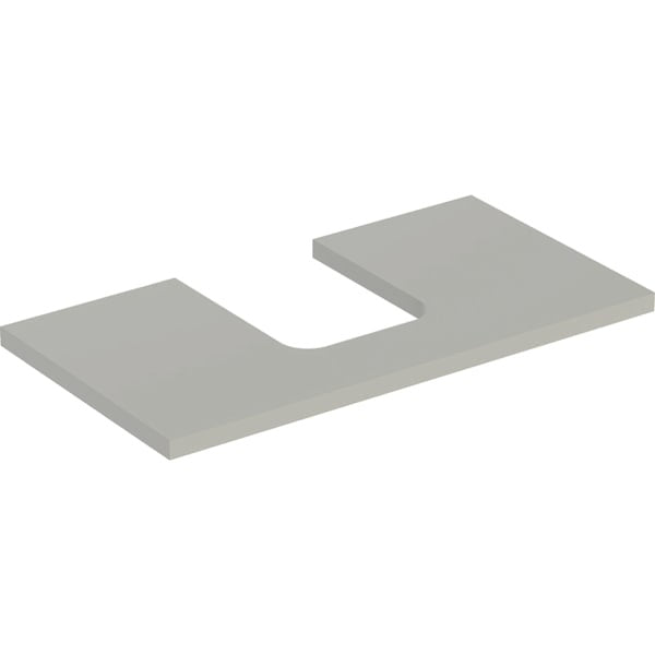 Geberit One Central Cut-out Worktop - 750mm - Wood Texture Hickory