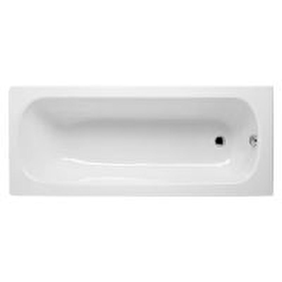 Vitra Optima Single Ended Bath - No Tap Hole - White