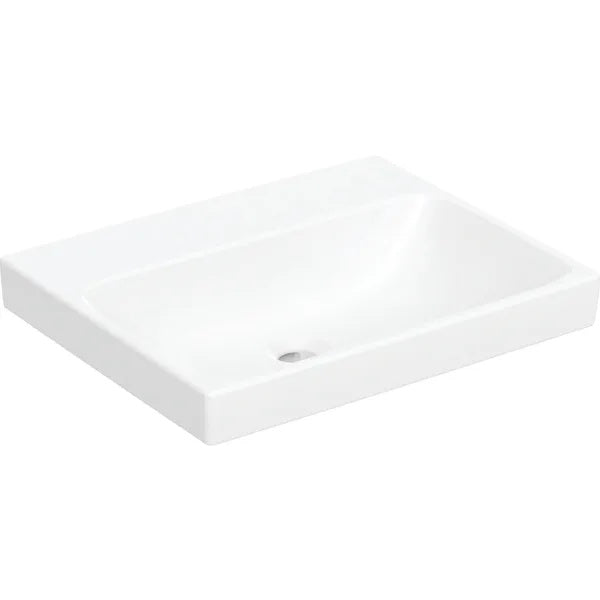 Geberit Aniara Wall Hung Basin - 530mm Wide - No Tap Hole - White