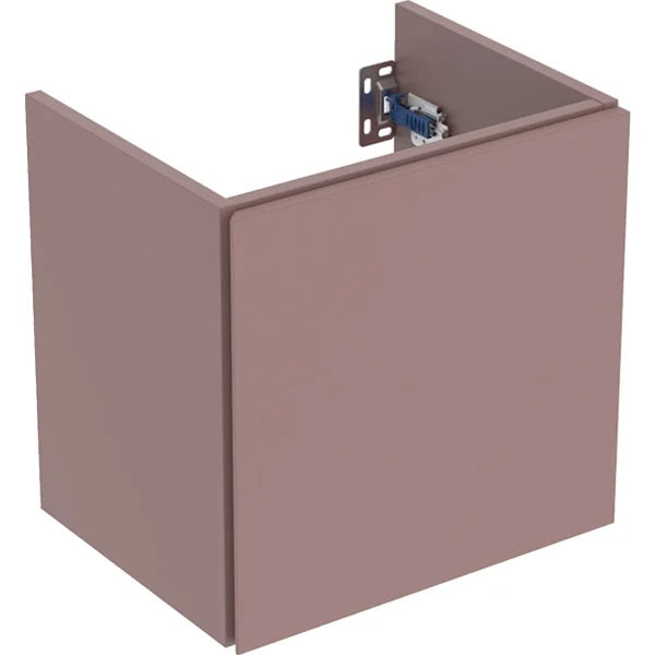 Geberit Aniara 1-Door Wall Hung Vanity Unit - 400mm Wide - Rusty Red Matt Silk