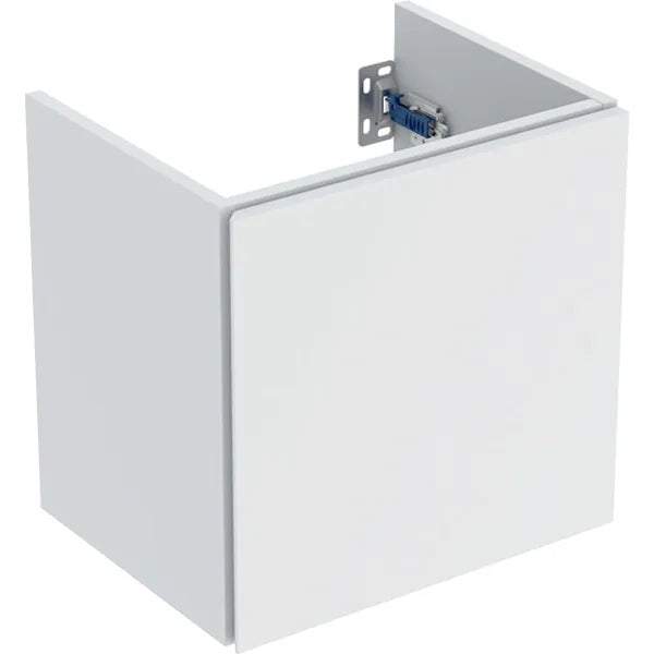 Geberit Aniara 1-Door Wall Hung Vanity Unit - 400mm Wide - Matt White Silk