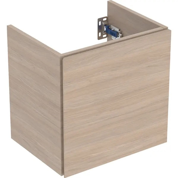 Geberit Aniara 1-Door Wall Hung Vanity Unit - 400mm Wide - Oak Melamine