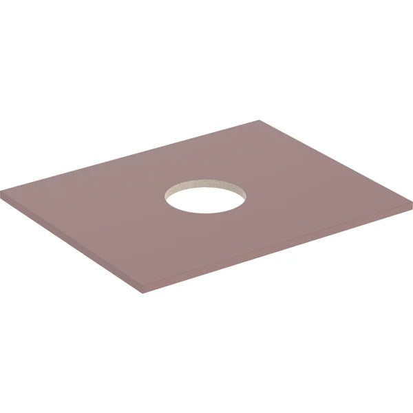 Geberit Aniara Worktop - 600mm - Rusty Red Matt Silk
