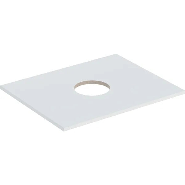 Geberit Aniara Worktop - 600mm - Matt White Silk