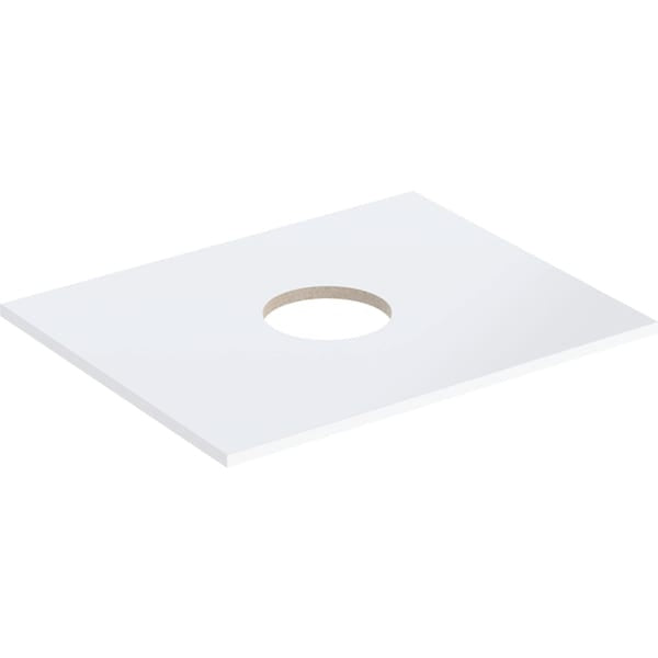 Geberit Aniara Worktop - 600mm - Gloss White Silk