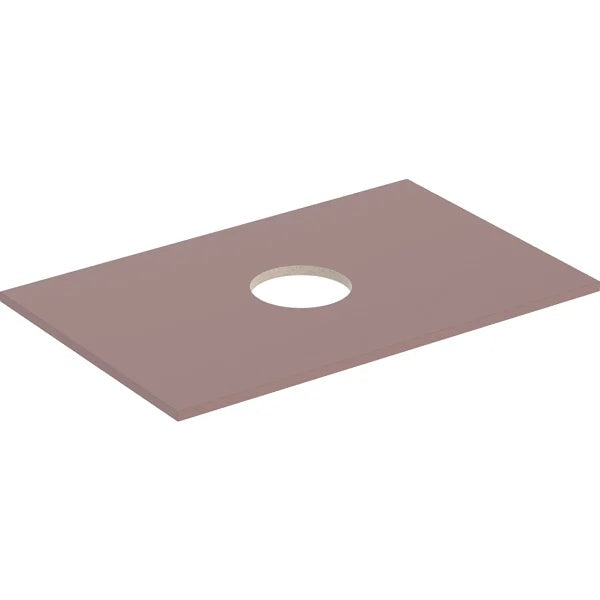 Geberit Aniara Worktop - 750mm - Rusty Red Matt Silk